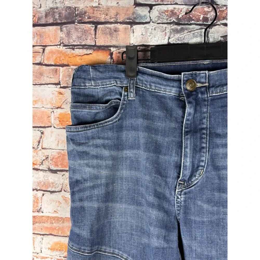 True Religion Rocco Relaxed Skinny Knee Panels Men's Blue Jeans 38